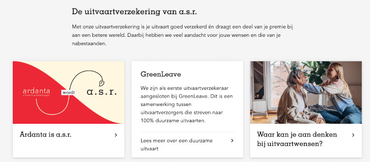 Aanvragen van ASR uitvaartverzekering en premie berekenen